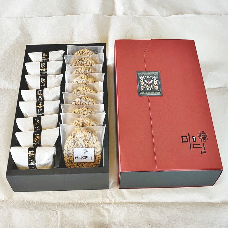 미담몰,강릉미담오곡칩도라지세트(미오도9-8호)(추석 설 명절선물세트)국민간식 도라지인절미