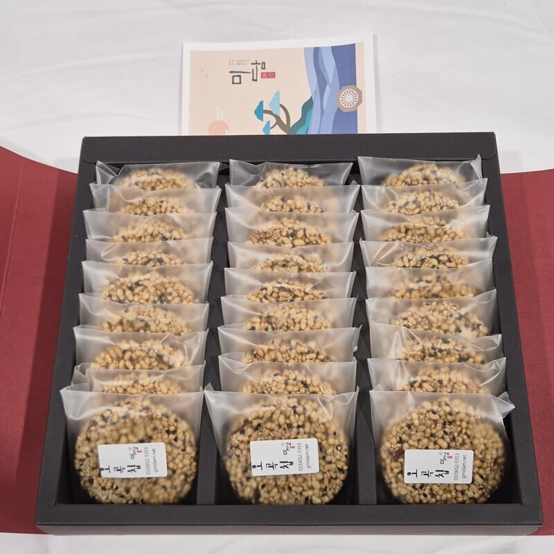 미담몰,강릉미담 오곡칩-27호 가족선물 부모님선물 곡물과자 추석 설 바삭바삭 고소한 건강 간식