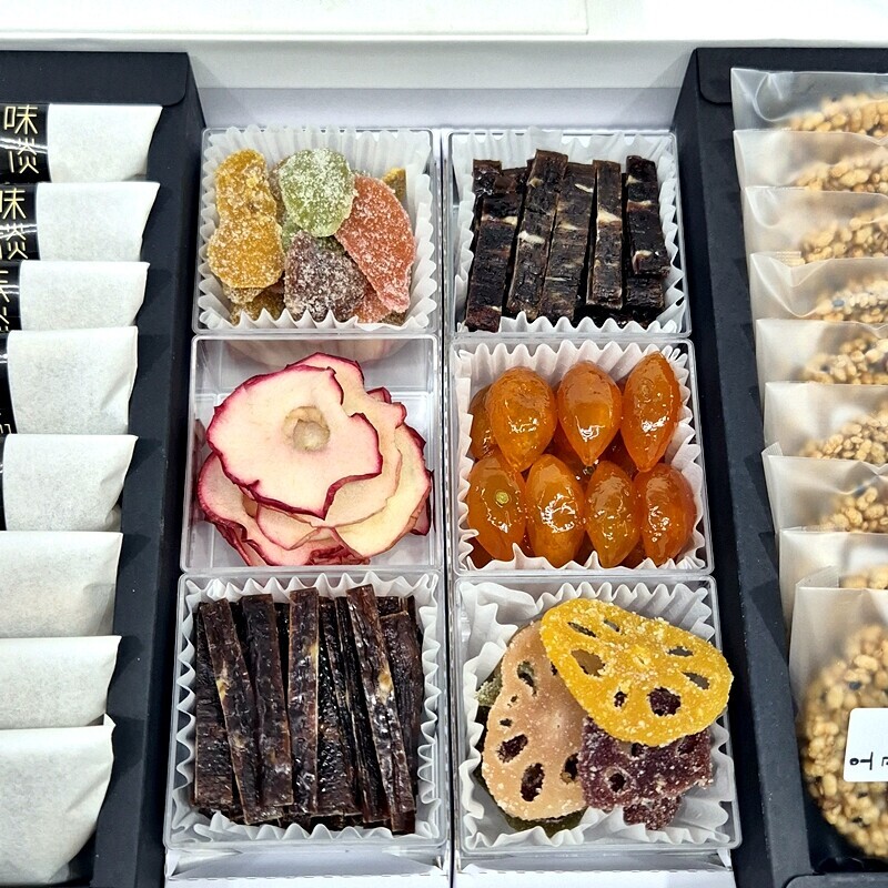 미담몰,강릉미담 (종합26-육포&정과셑) 콩고물도라지정과,육포,생강금귤연근사과정과,생강청,오곡칩, 맛과 멋과 품위있는 추석 설 명절선물 부모님 시댁